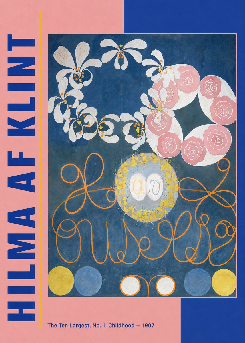 Hilma af Klint The Ten Largest, No. 1, Childhood I No3 - Affiche