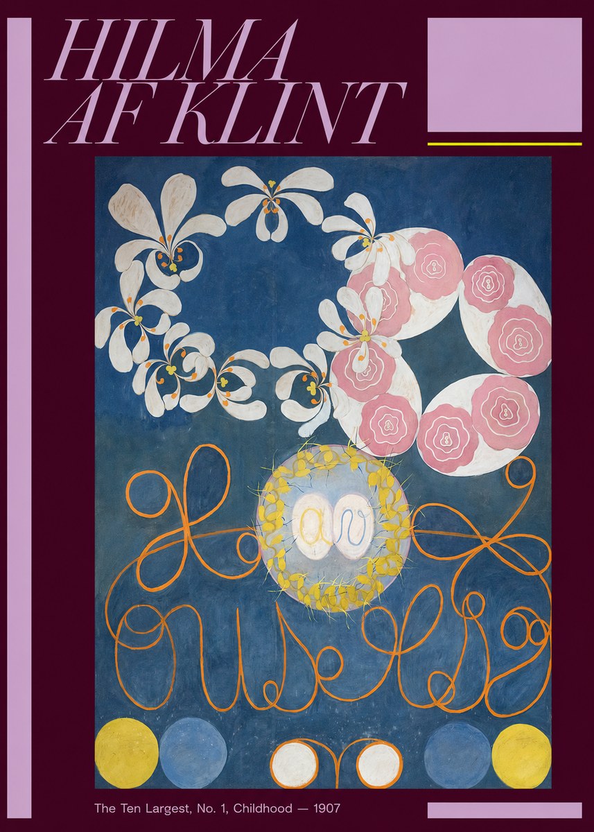 Hilma af Klint The Ten Largest, No. 1, Childhood I No6 - Affiche