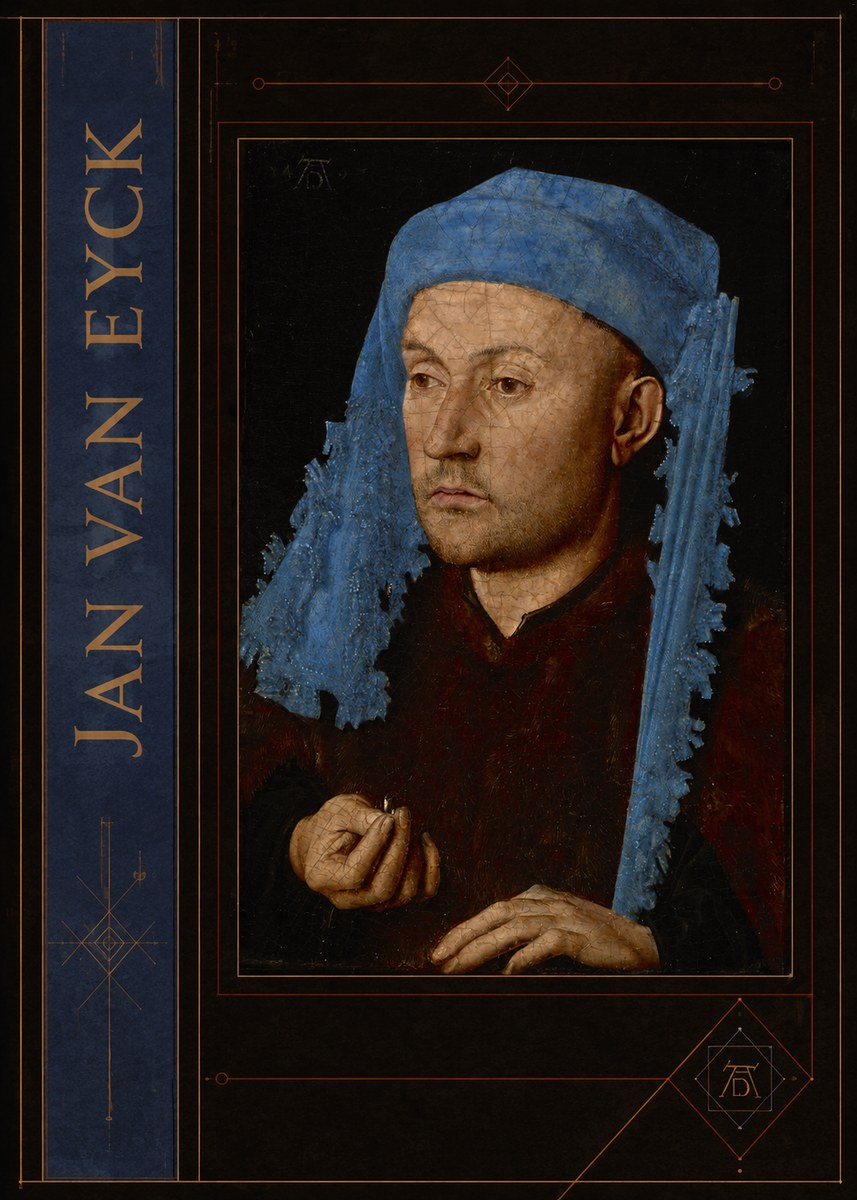 Jan van Eyck Portrait of a Man (Léal Souvenir) No2 - Affiche