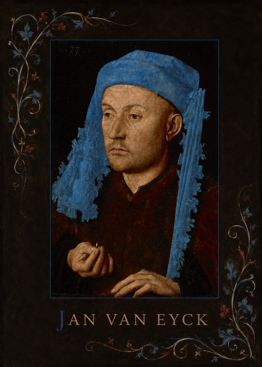 Jan van Eyck Portrait of a Man (Léal Souvenir) No3 - Affiche