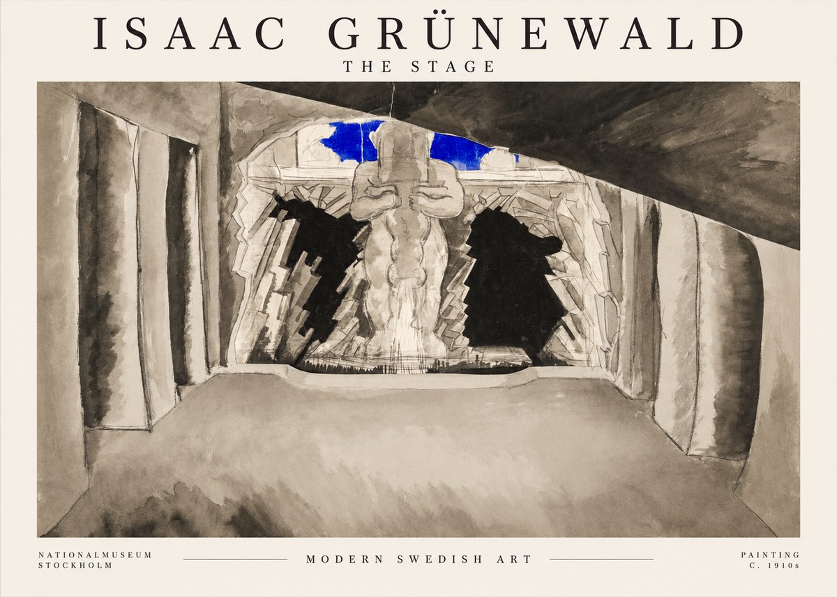 Isaac Grünewald The Stage No1 - Affiche