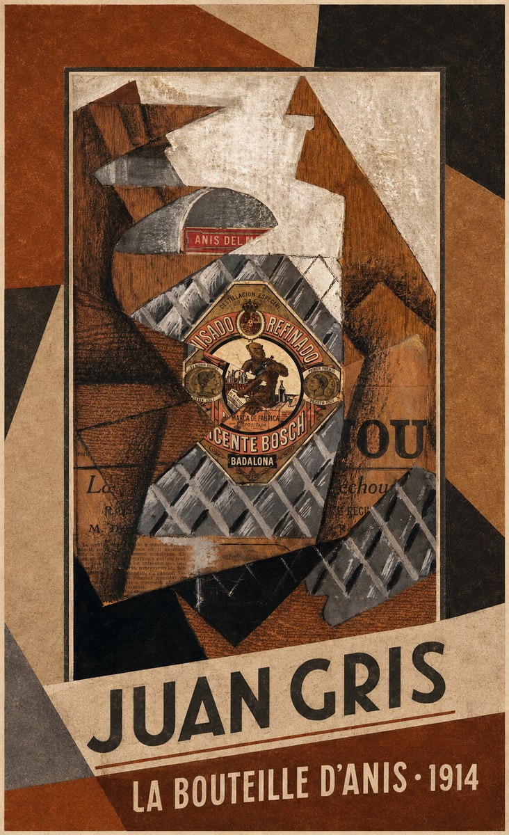 Juan Gris La Bouteille D'anis - 1914 No1 - Affiche