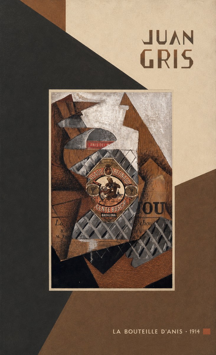 Juan Gris La Bouteille D'anis - 1914 No5 - Affiche
