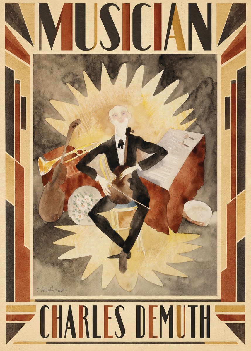 Charles Demuth Musician No1 - Affiche