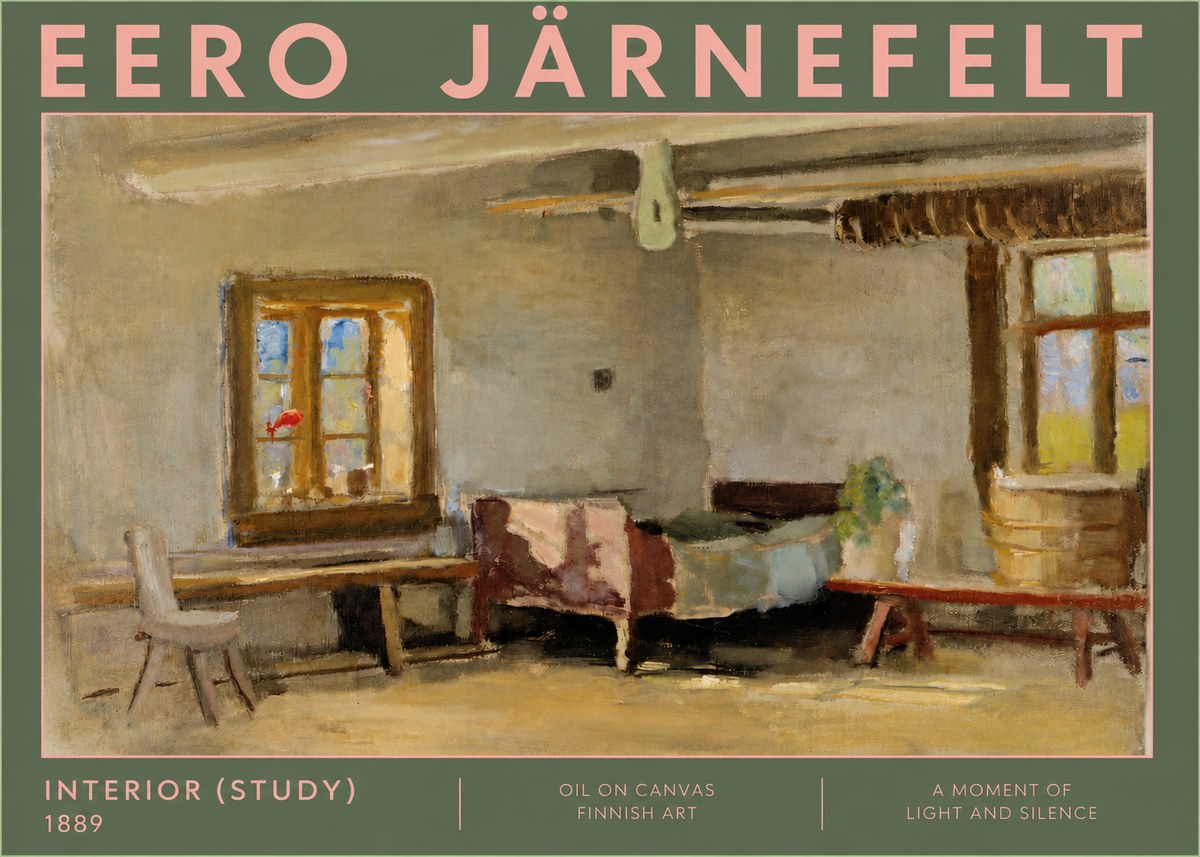 Eero Järnefelt Interior (Study) No4 - Affiche