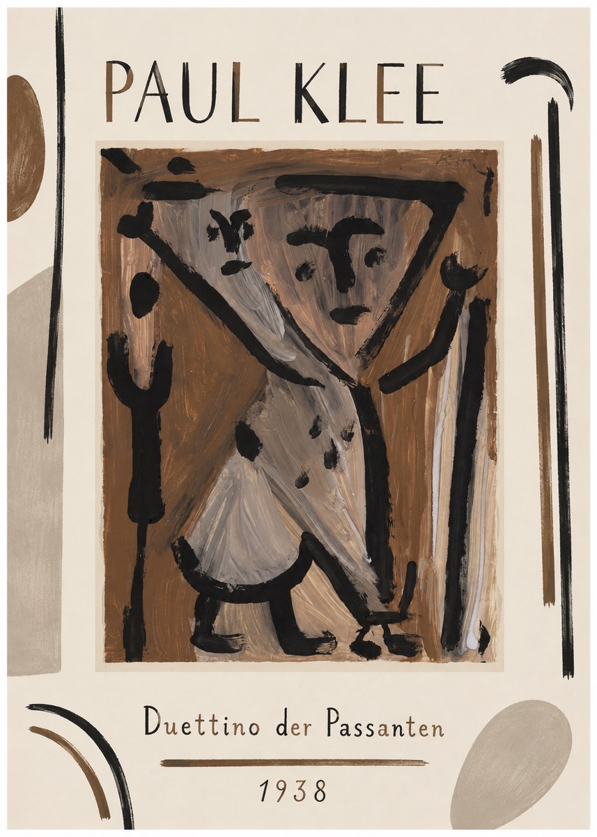 Paul Klee Duettino Der Passanten No1 - Affiche