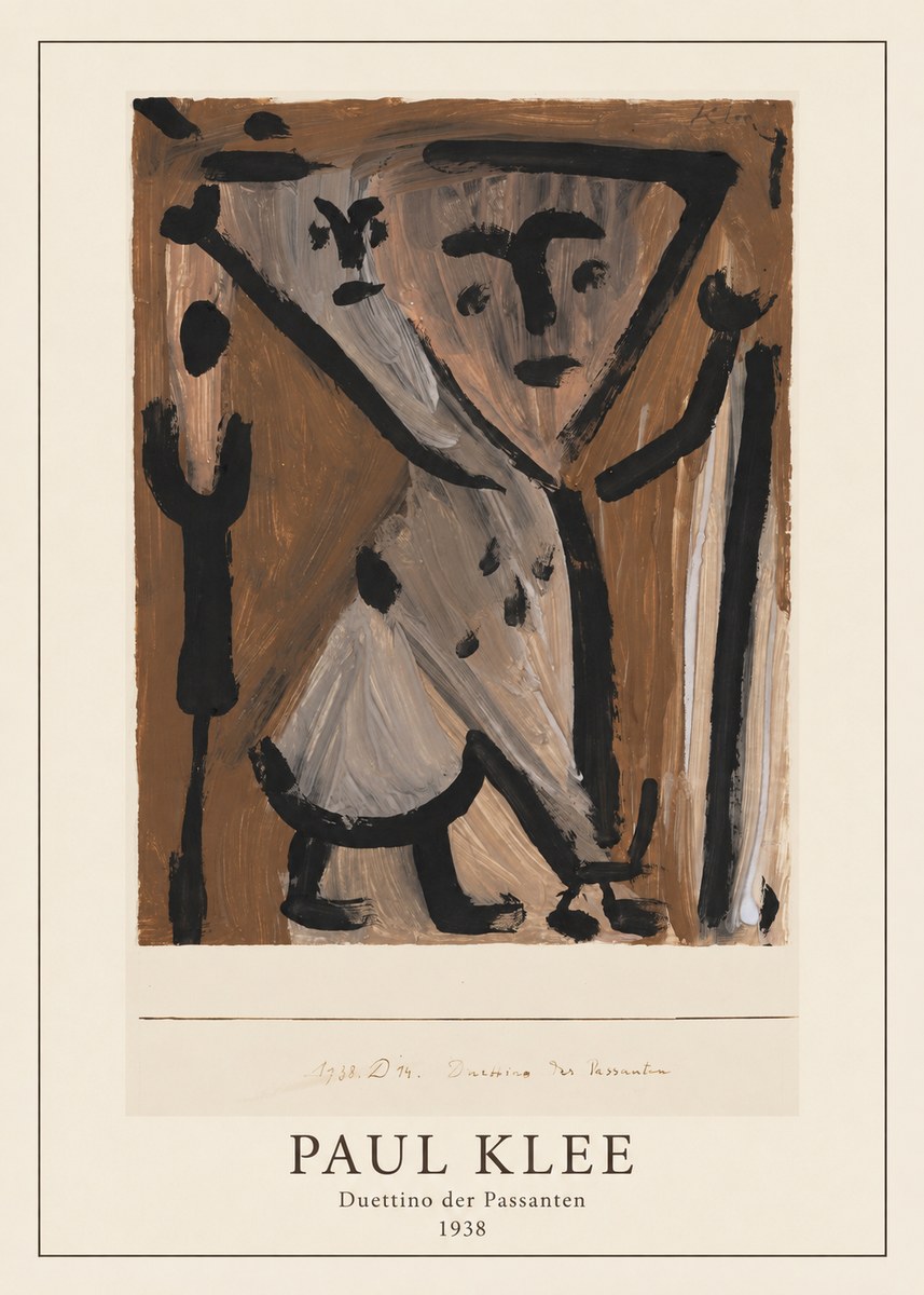 Paul Klee Duettino Der Passanten No3 - Affiche