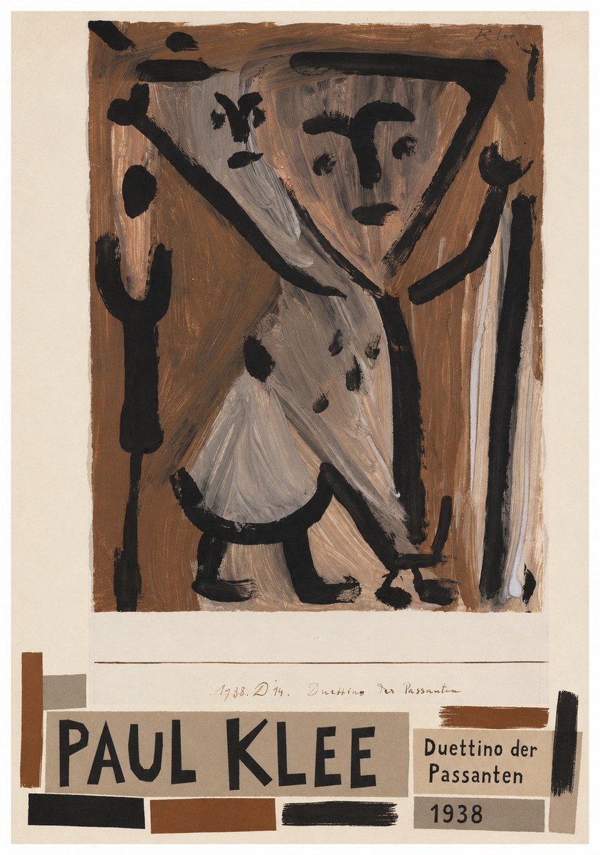 Paul Klee Duettino Der Passanten No4 - Affiche