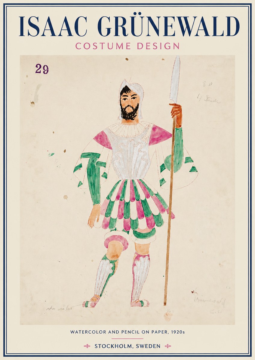 Isaac Grünewald Costume Design No. 29 No3 - Affiche