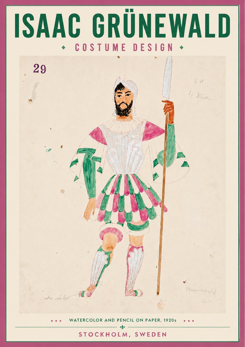 Isaac Grünewald Costume Design No. 29 No4 - Affiche