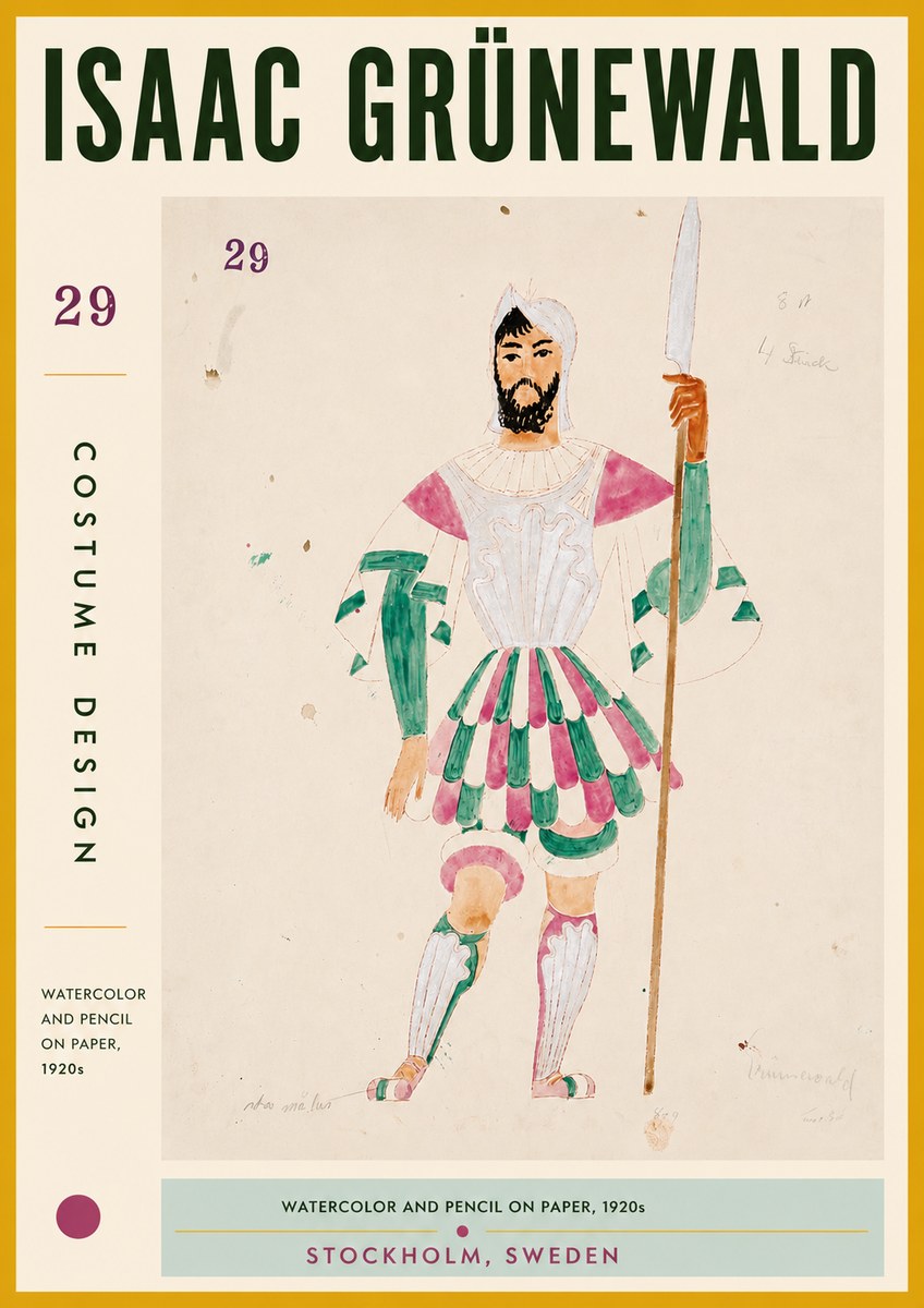 Isaac Grünewald Costume Design No. 29 No5 - Affiche