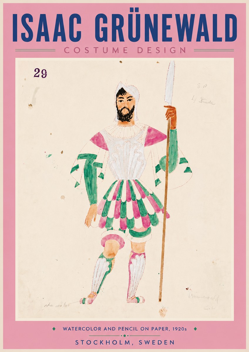 Isaac Grünewald Costume Design No. 29 No6 - Affiche
