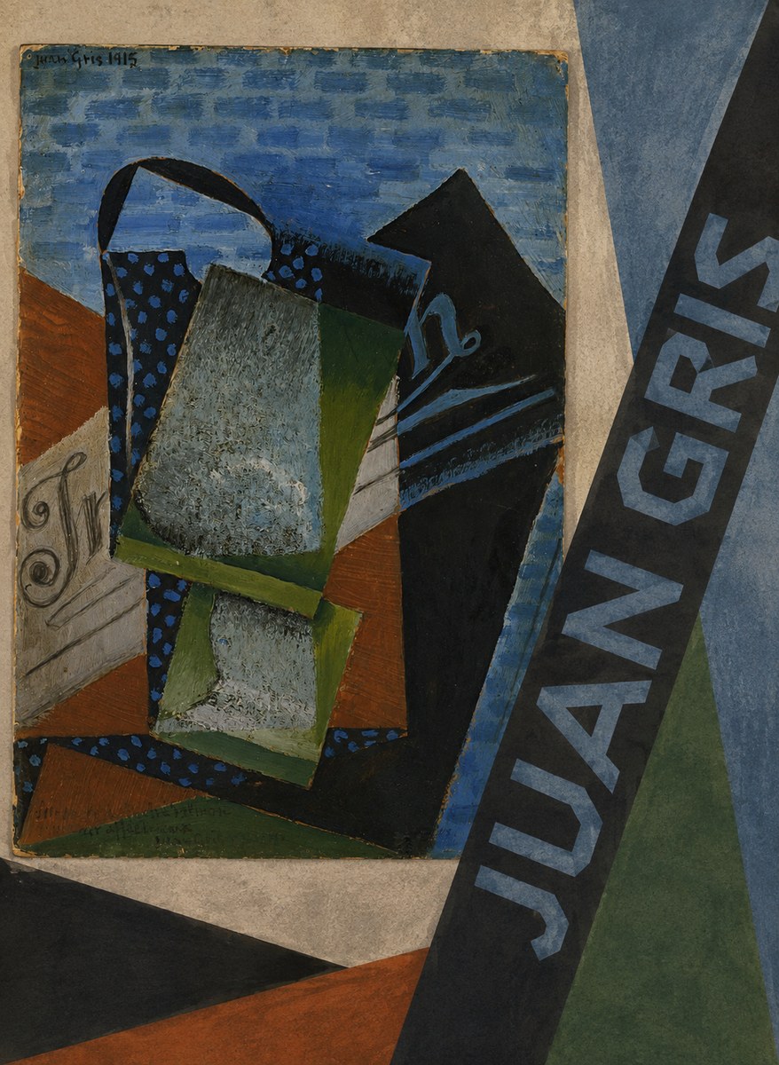 Juan Gris Still Life with Fruit Bowl and Bottle No6 - Affiche