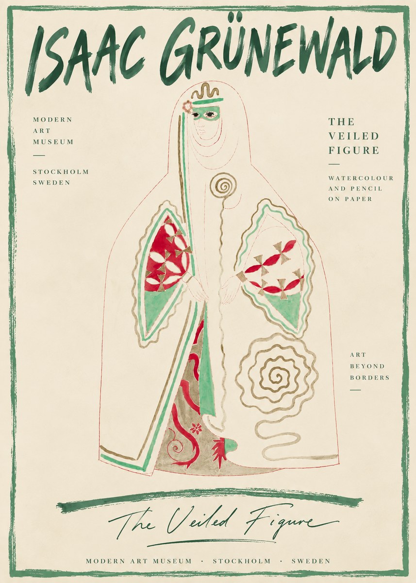 Isaac Grünewald The Veiled Figure No6 - Affiche