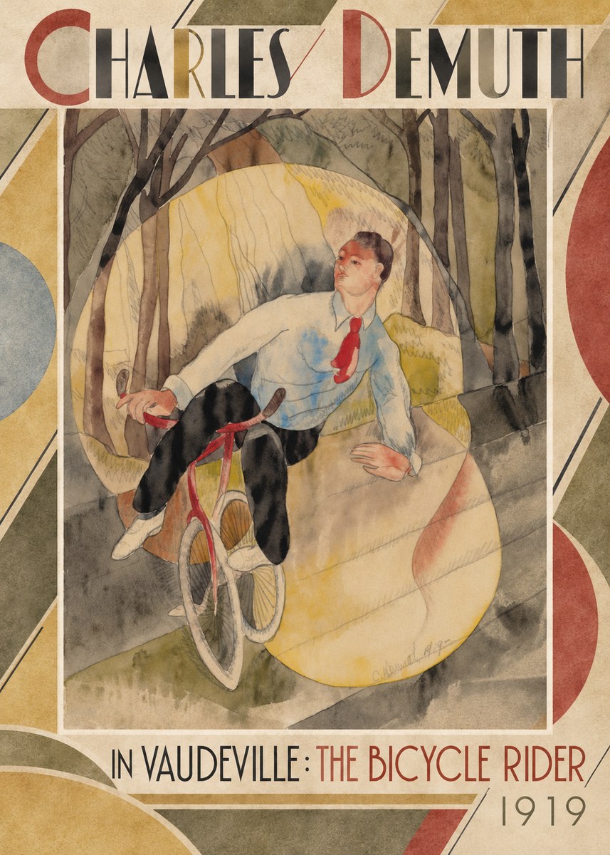 Charles Demuth In Vaudeville: the Bicycle Rider No2 - Affiche