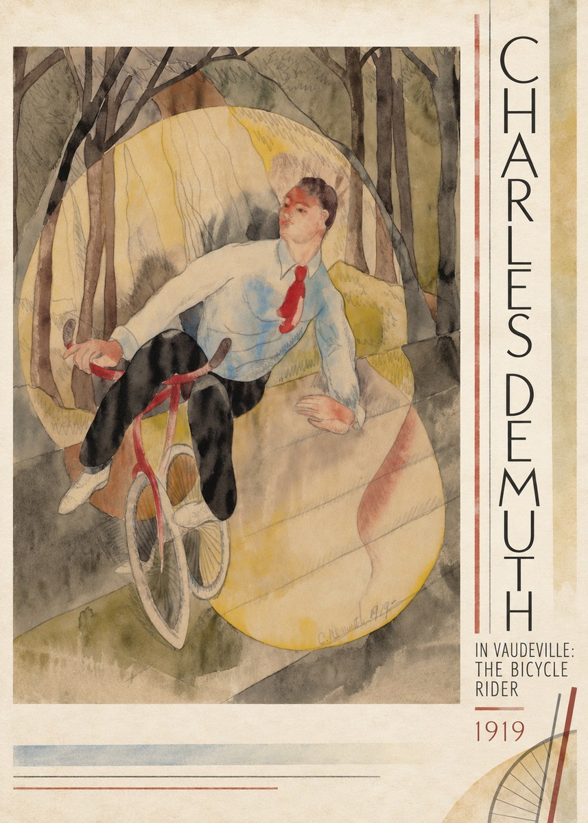 Charles Demuth In Vaudeville: the Bicycle Rider No3 - Affiche