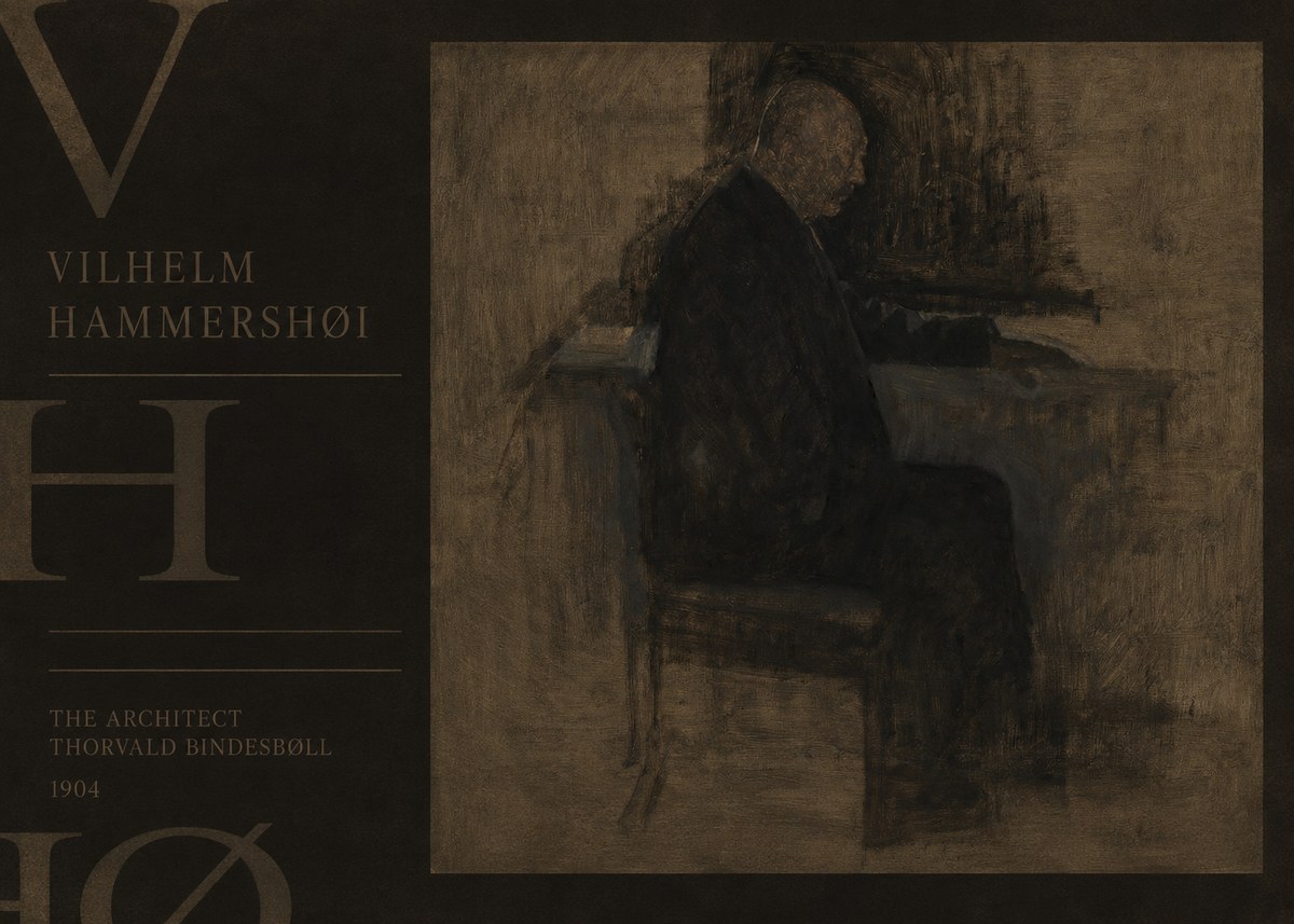 Vilhelm Hammershøi The Architect Thorvald Bindesbøll No6 - Affiche