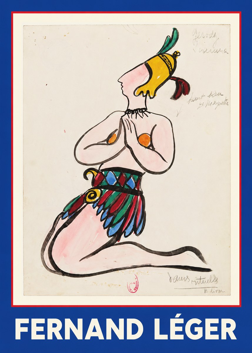 Fernand Léger Dans Rituels No1 - Affiche