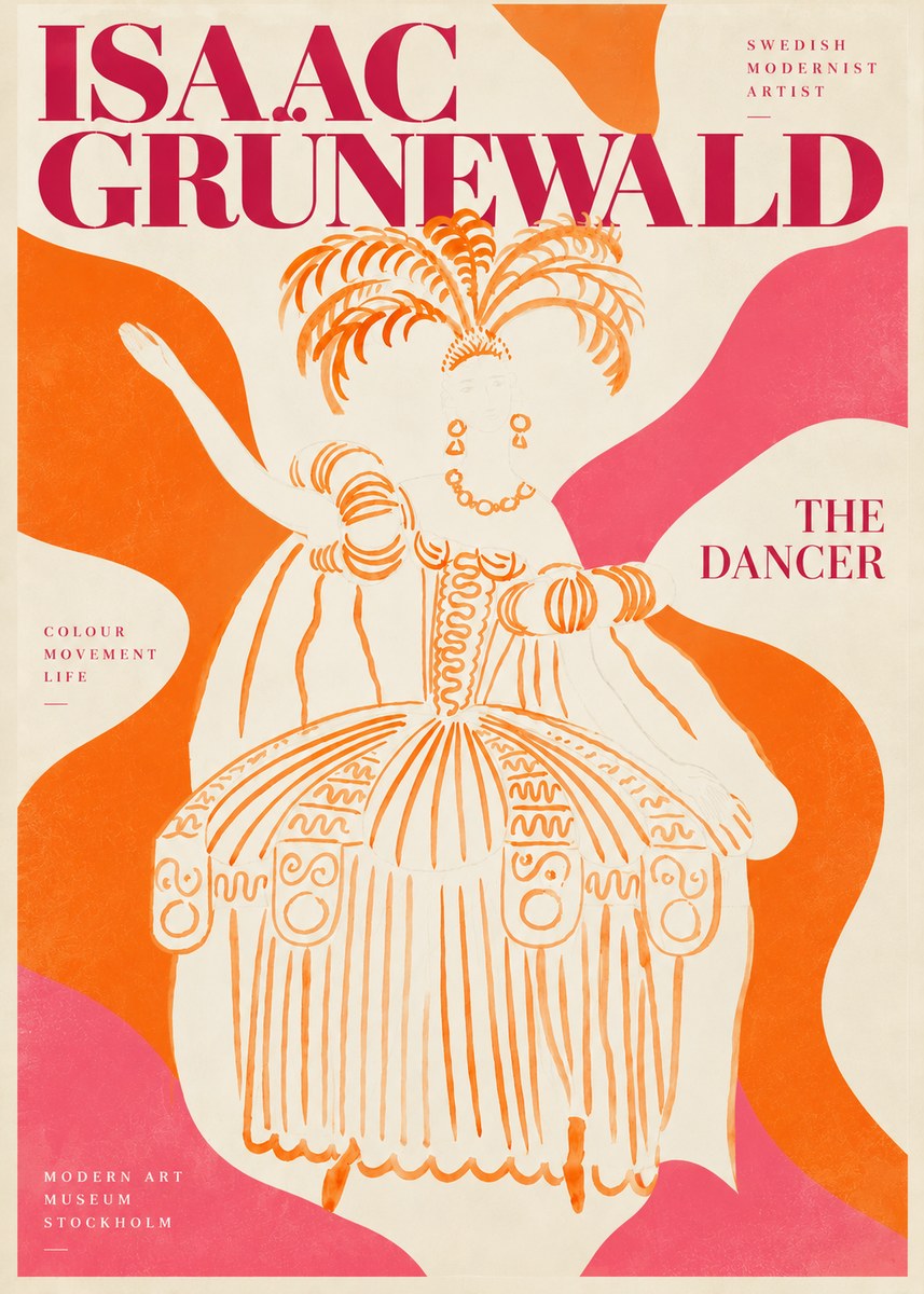 Isaac Grünewald The Dancer II No3 - Affiche