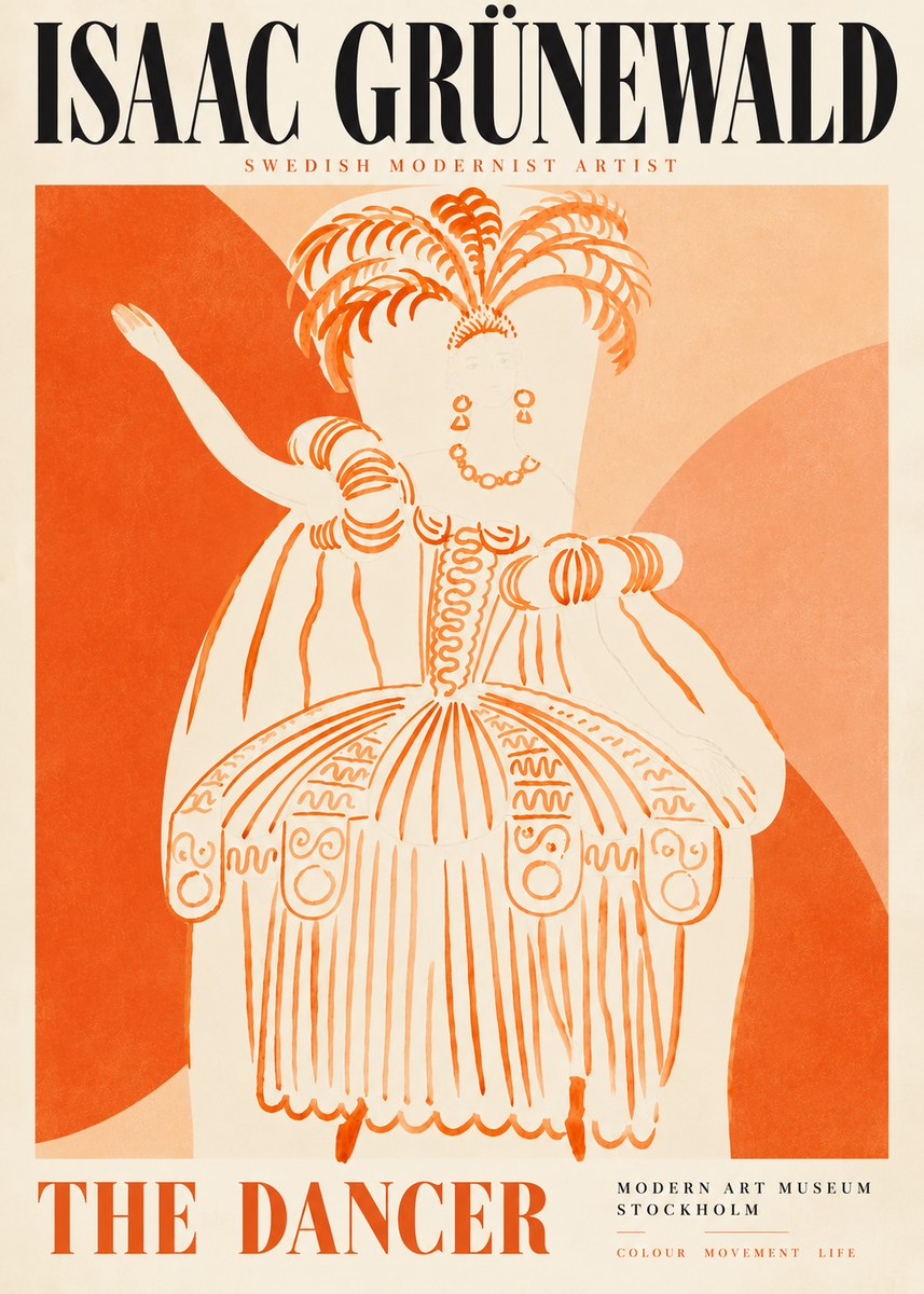 Isaac Grünewald The Dancer II No5 - Affiche