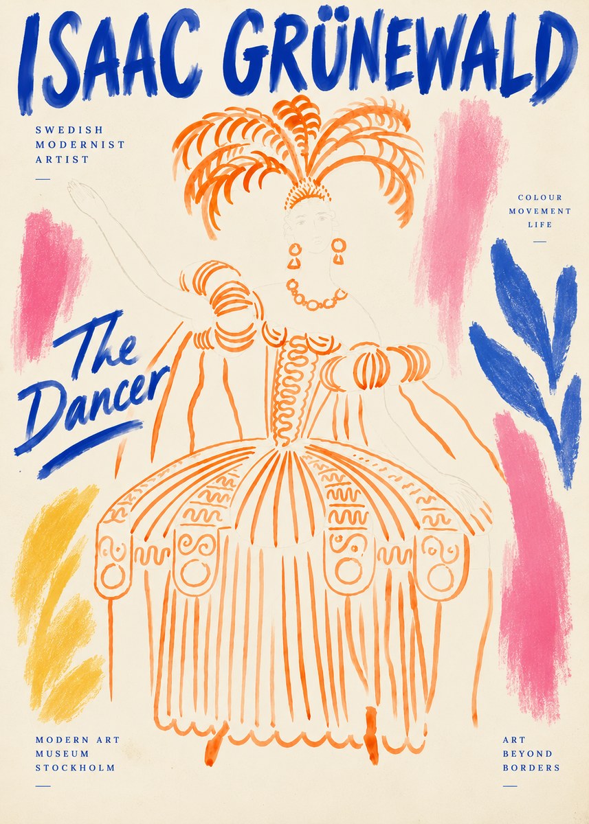 Isaac Grünewald The Dancer II No6 - Affiche