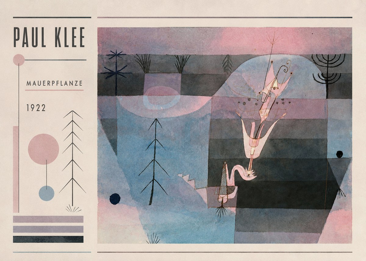 Paul Klee Mauerpflanze No2 - Affiche