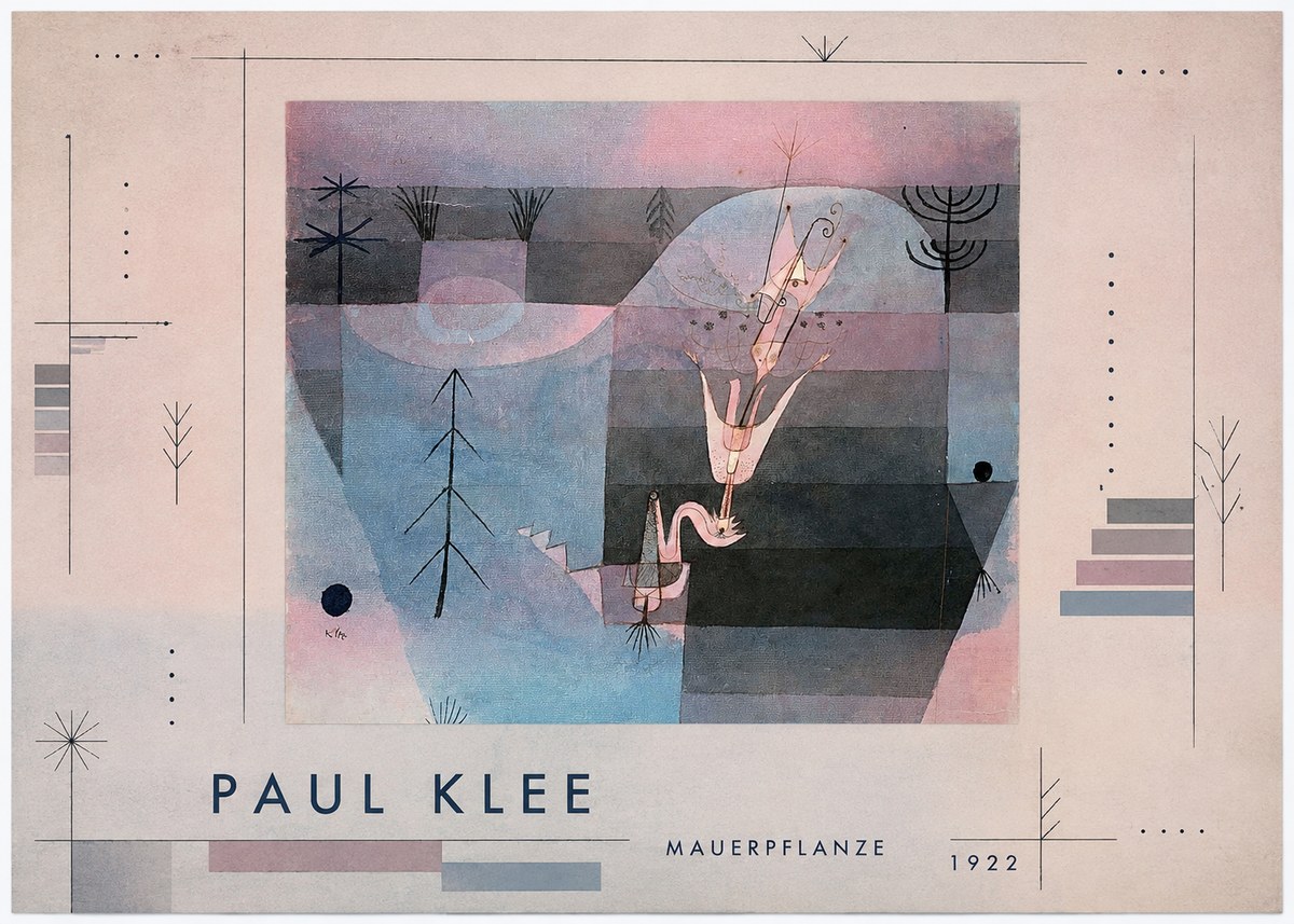 Paul Klee Mauerpflanze No4 - Affiche