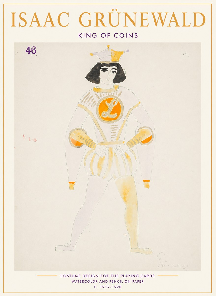 Isaac Grünewald King of Coins No1 - Affiche