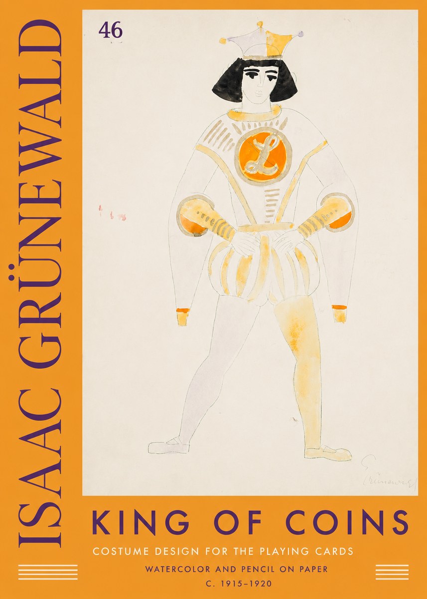 Isaac Grünewald King of Coins No2 - Affiche