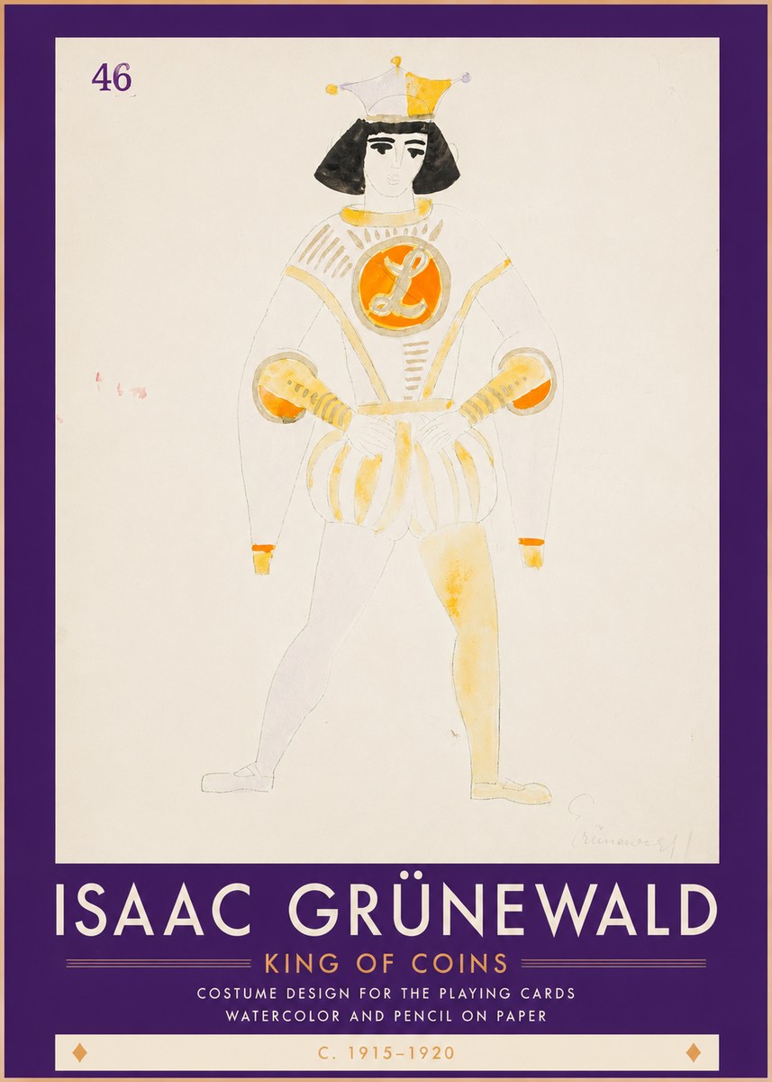 Isaac Grünewald King of Coins No3 - Affiche