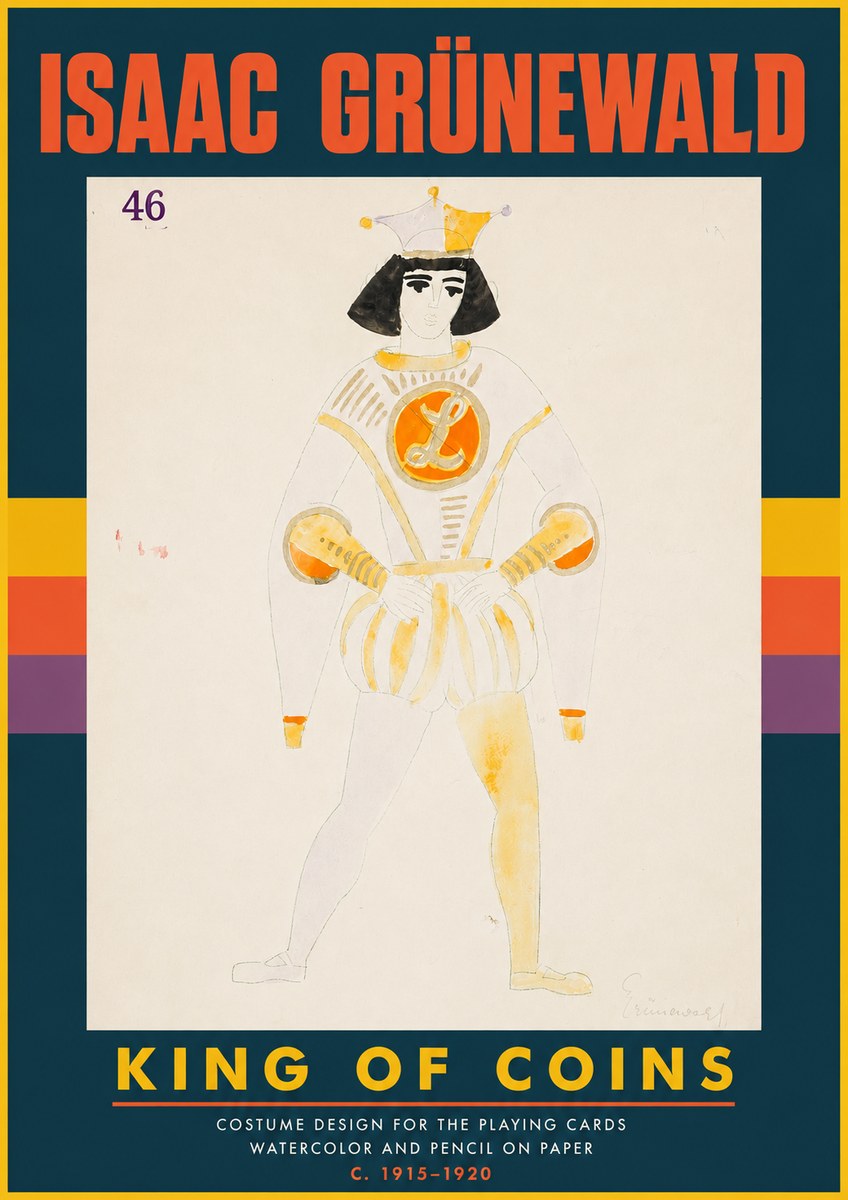 Isaac Grünewald King of Coins No4 - Affiche