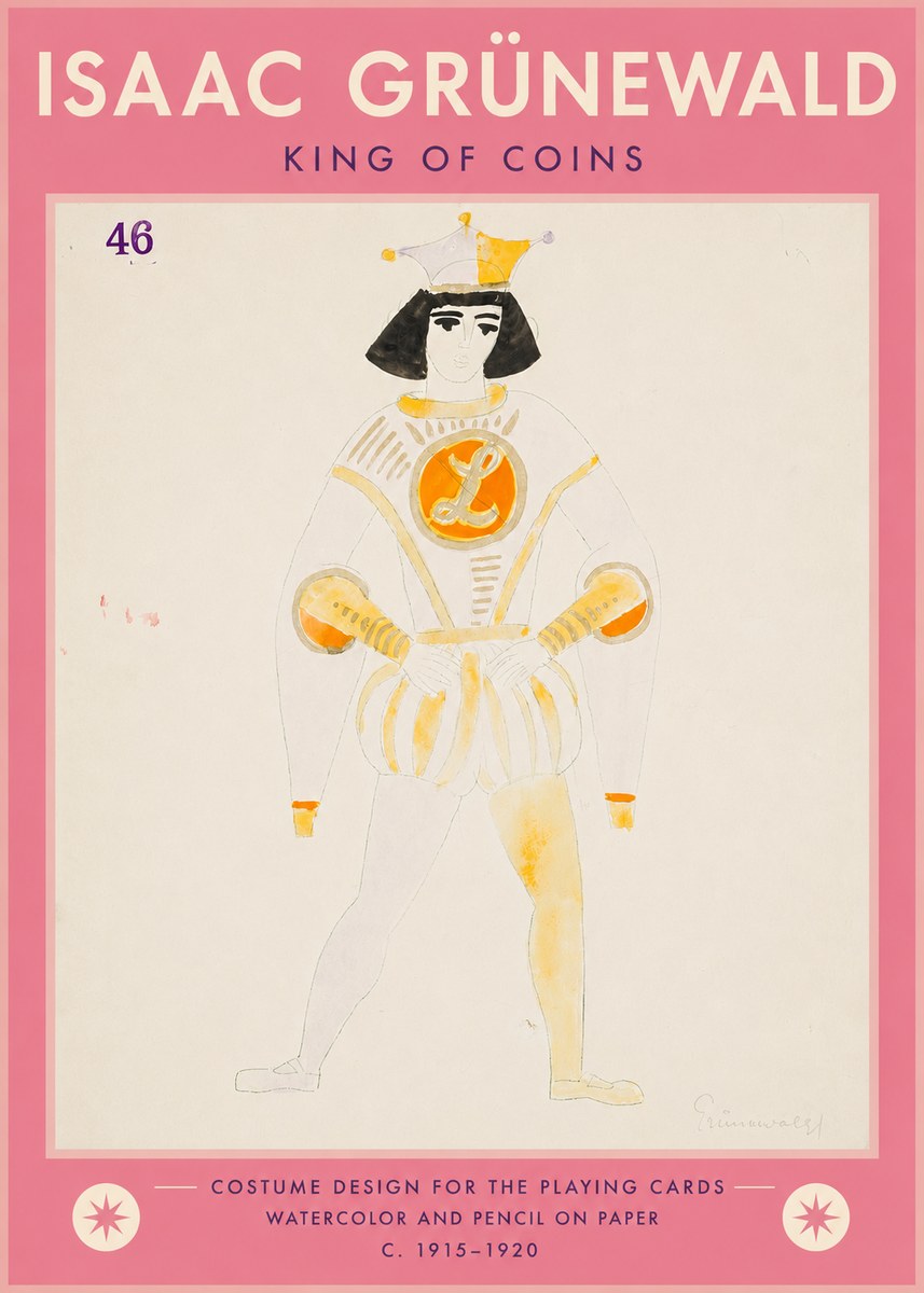 Isaac Grünewald King of Coins No5 - Affiche