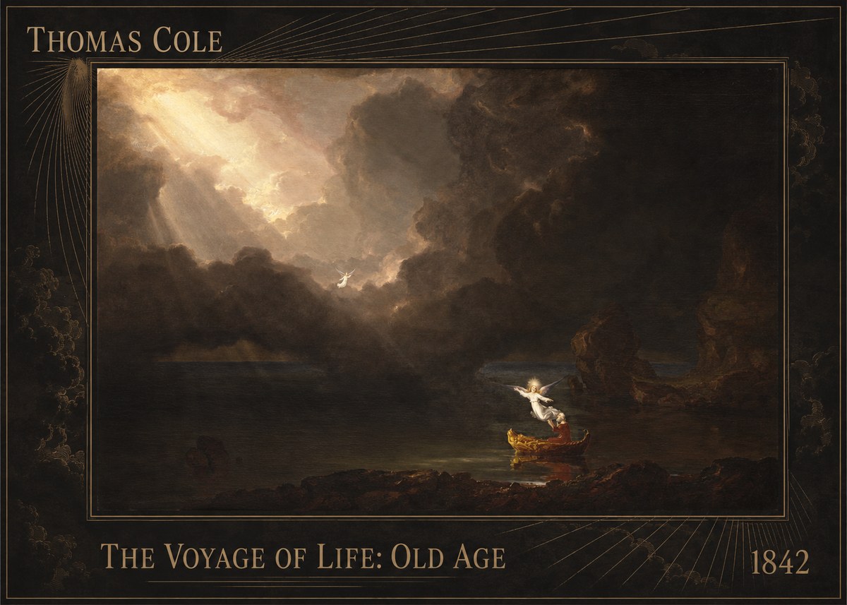 Thomas Cole The Voyage of Life: Old Age IV No2 - Affiche