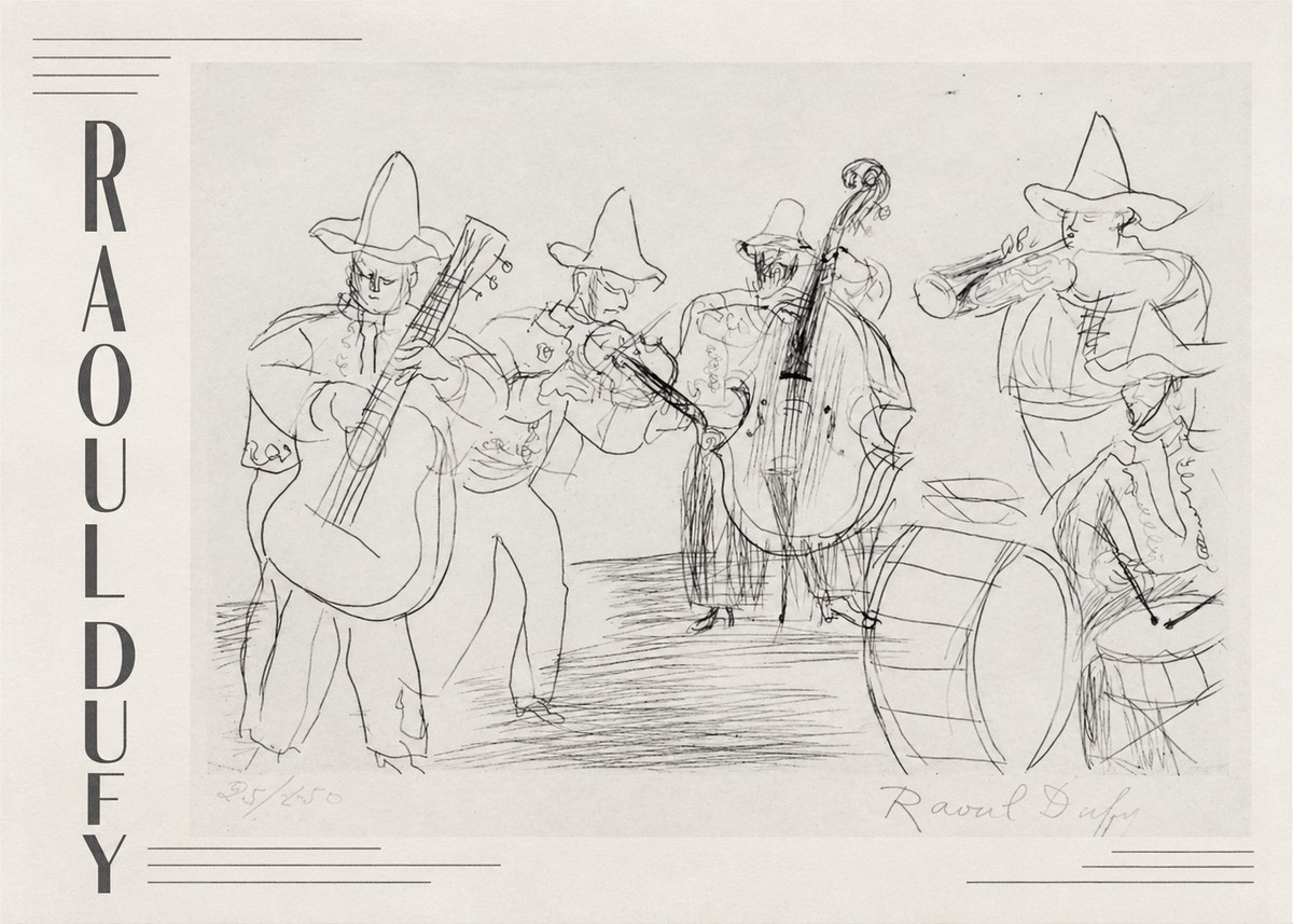 Raoul Dufy Musicians No2 - Affiche