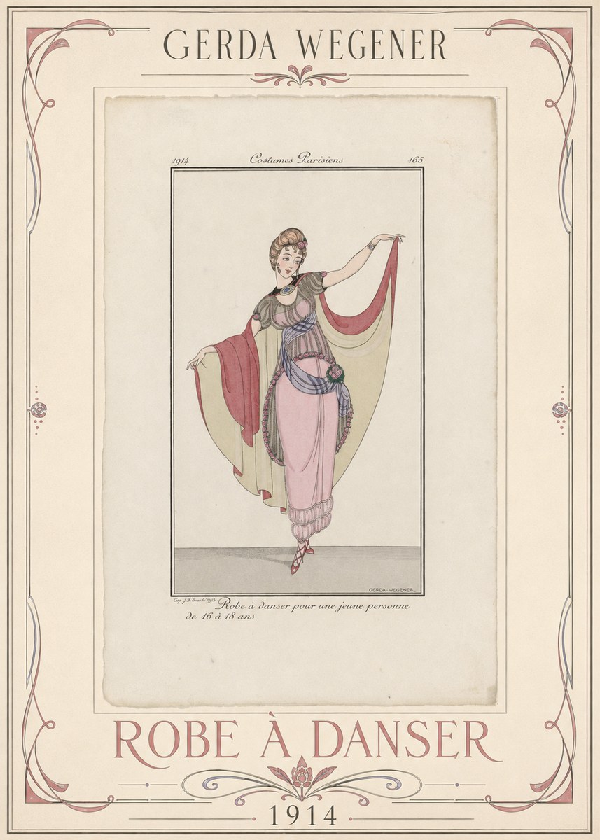 Gerda Wegener Robe À Danser No1 - Affiche