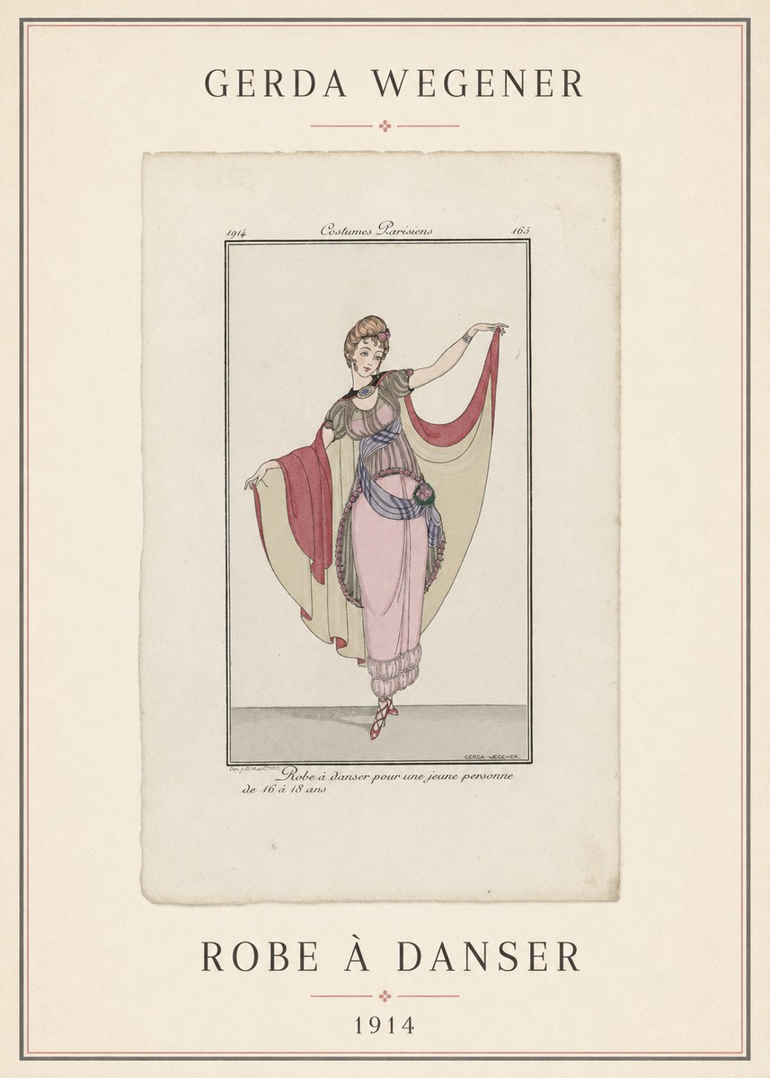 Gerda Wegener Robe À Danser No4 - Affiche