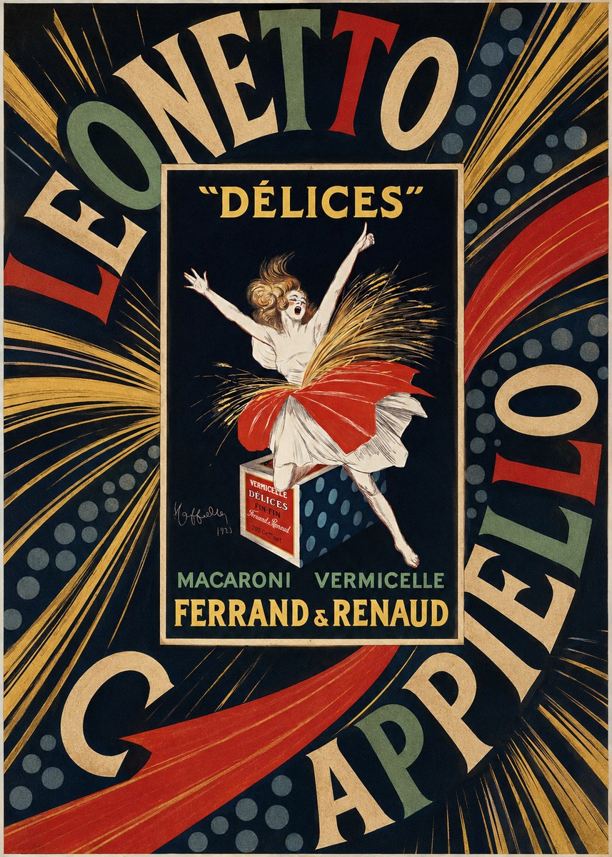 Leonetto Cappiello Délices II No5 - Affiche