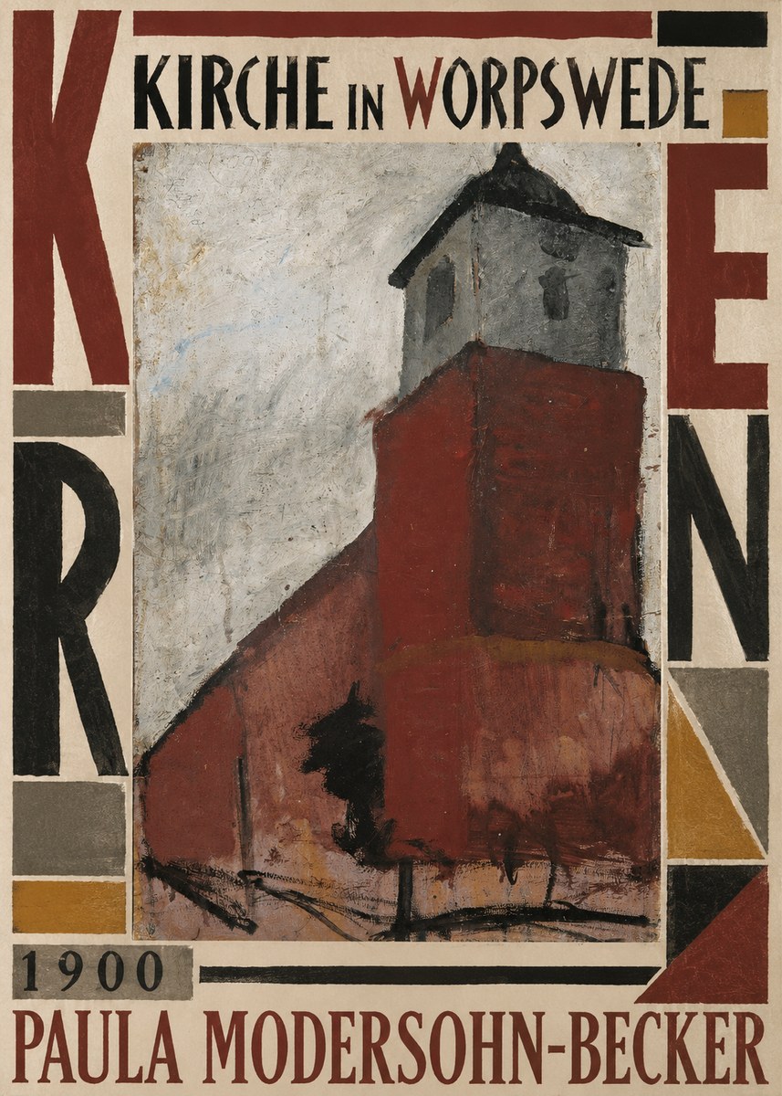 Paula Modersohn-Becker Kirche in Worpswede No5 - Affiche