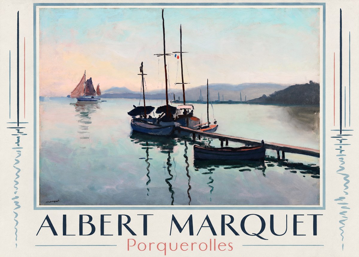 Albert Marquet Porquerolles No1 - Affiche