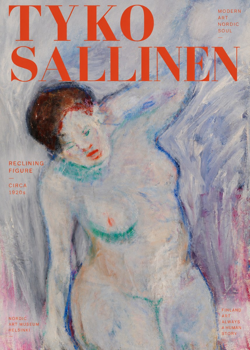 Tyko Sallinen Reclining Figure No2 - Affiche