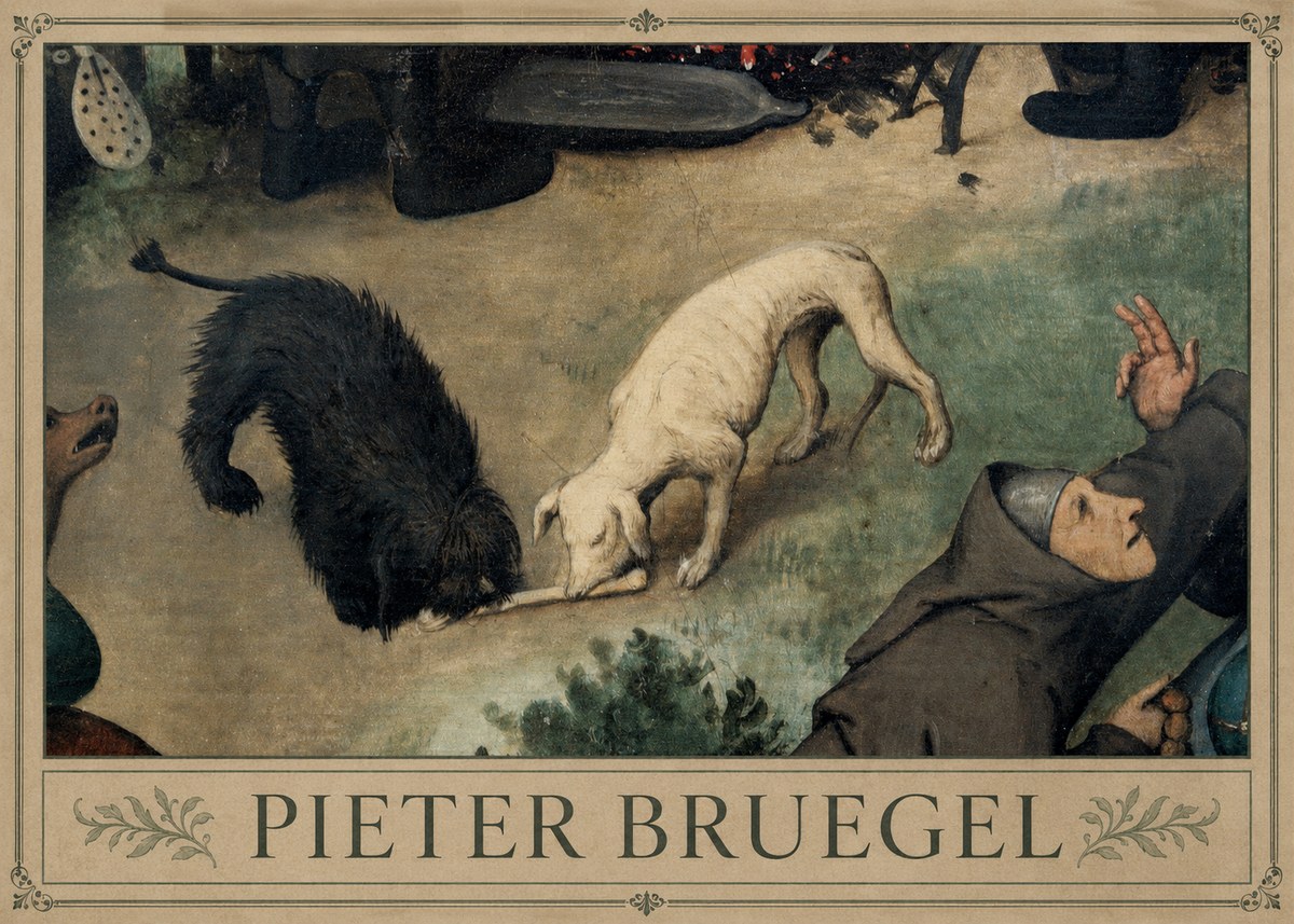 Pieter Bruegel The Beggars No1 - Affiche
