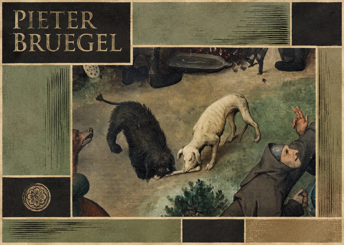 Pieter Bruegel The Beggars No5 - Affiche
