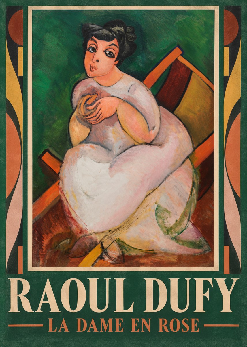 Raoul Dufy La Dame En Rose No1 - Affiche