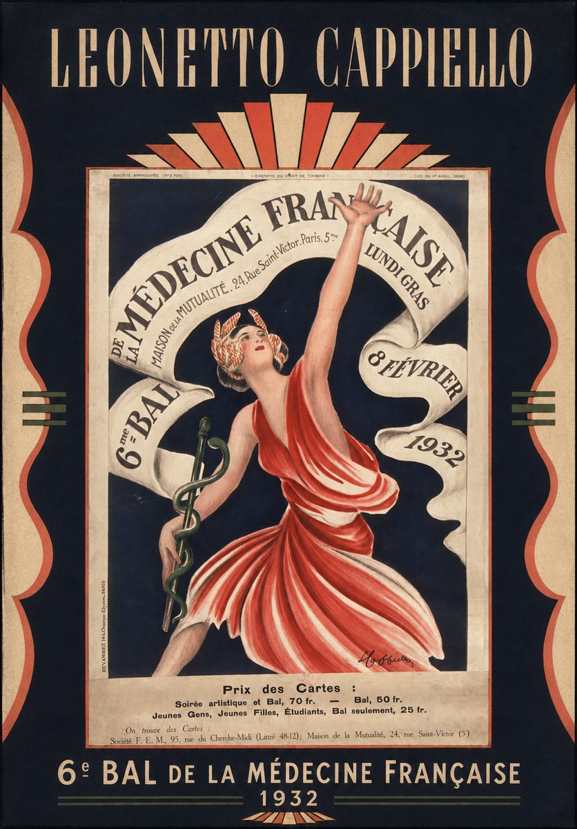 Leonetto Cappiello 6E Bal De La Médecine Française - 1932 No6 - Affiche