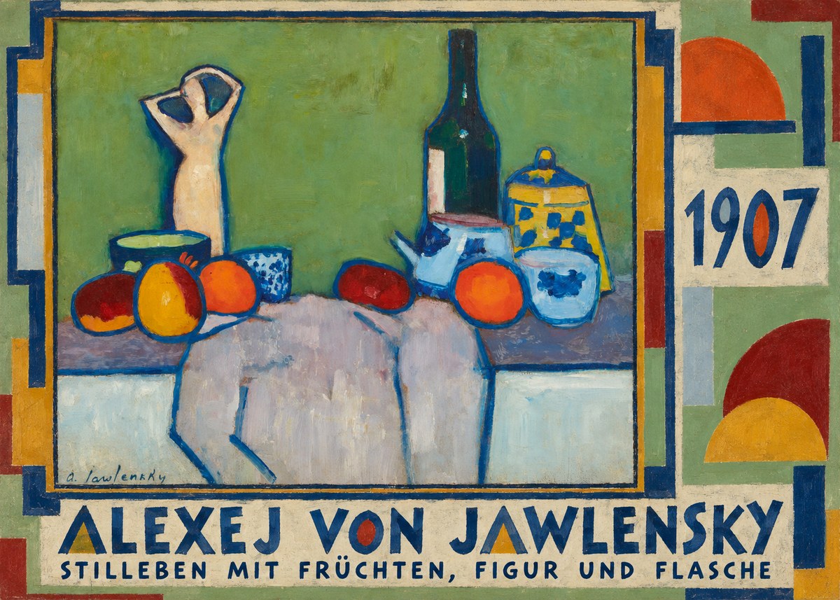 Alexej von Jawlensky Stilleben Mit Früchten, Figur Und Flasche 1907 No4 - Affiche