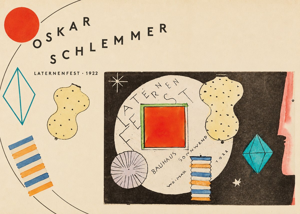Oskar Schlemmer Laternenfest No5 - Affiche
