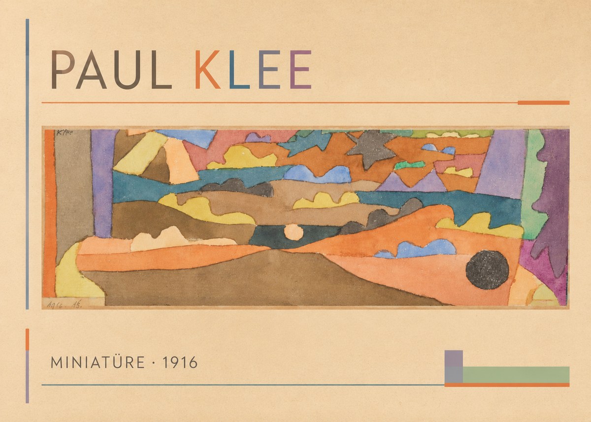 Paul Klee Miniatüre · 1916 No1 - Affiche