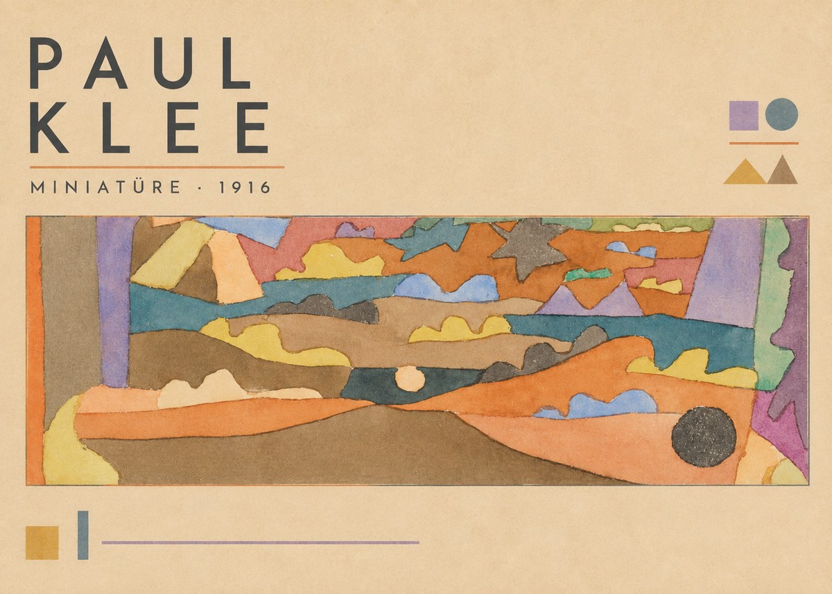 Paul Klee Miniatüre · 1916 No3 - Affiche