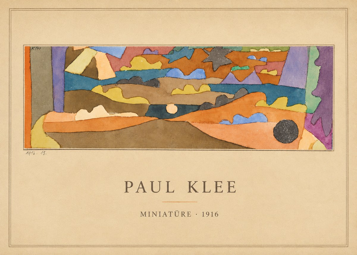 Paul Klee Miniatüre · 1916 No4 - Affiche