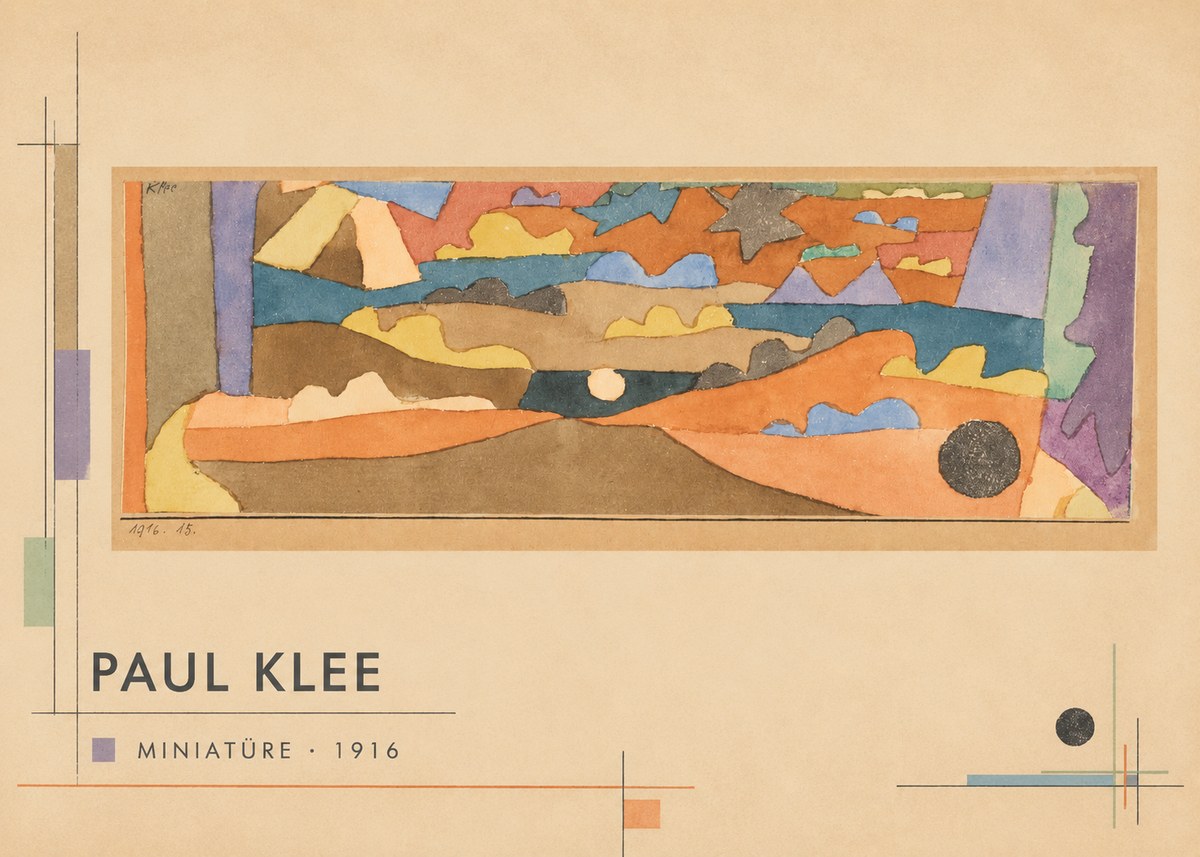Paul Klee Miniatüre · 1916 No6 - Affiche